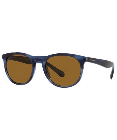 Unisex Sunglasses AR8149 54 Stripped Blue $86.75 Unisex