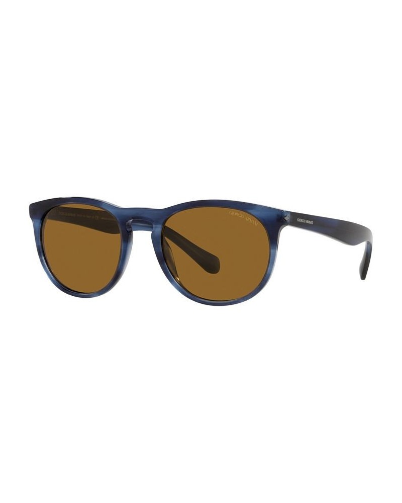 Unisex Sunglasses AR8149 54 Stripped Blue $86.75 Unisex