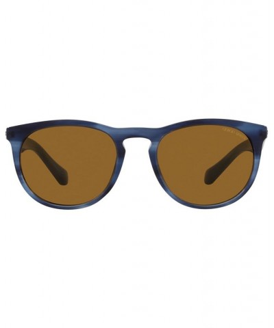 Unisex Sunglasses AR8149 54 Stripped Blue $86.75 Unisex