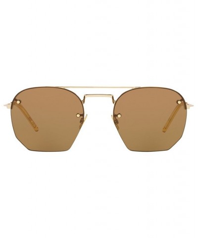 Unisex Sunglasses YS00027452-X Gold-Tone/Brown $116.15 Unisex