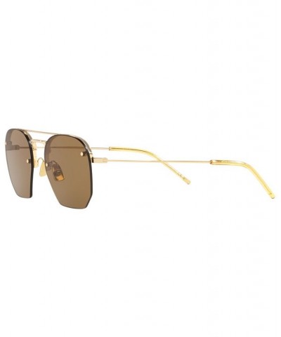 Unisex Sunglasses YS00027452-X Gold-Tone/Brown $116.15 Unisex