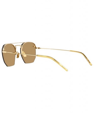 Unisex Sunglasses YS00027452-X Gold-Tone/Brown $116.15 Unisex