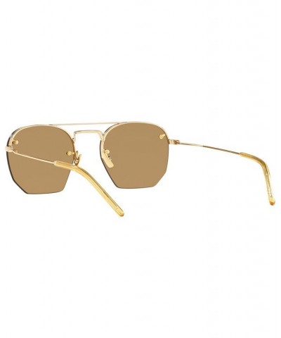 Unisex Sunglasses YS00027452-X Gold-Tone/Brown $116.15 Unisex