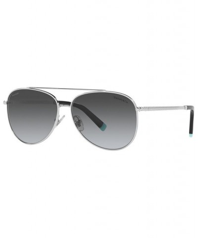 Tiffany Women's Polarized Sunglasses TF3074 59 SILVER/POLAR GREY GRADIENT $47.96 Womens