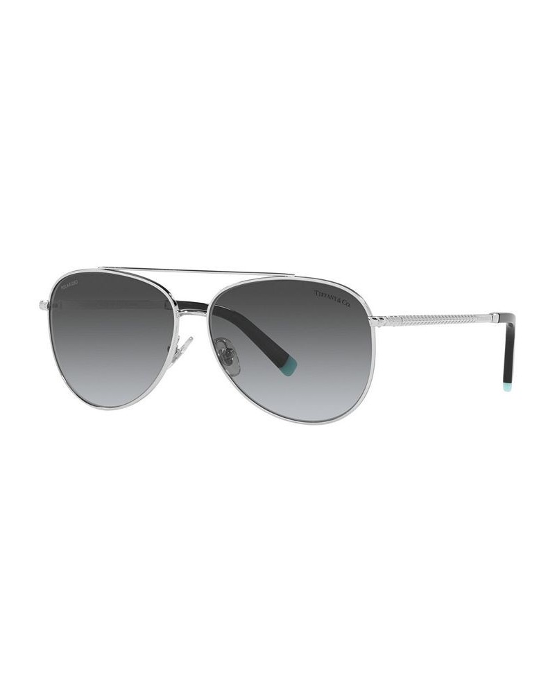 Tiffany Women's Polarized Sunglasses TF3074 59 SILVER/POLAR GREY GRADIENT $47.96 Womens