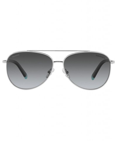 Tiffany Women's Polarized Sunglasses TF3074 59 SILVER/POLAR GREY GRADIENT $47.96 Womens