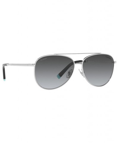 Tiffany Women's Polarized Sunglasses TF3074 59 SILVER/POLAR GREY GRADIENT $47.96 Womens