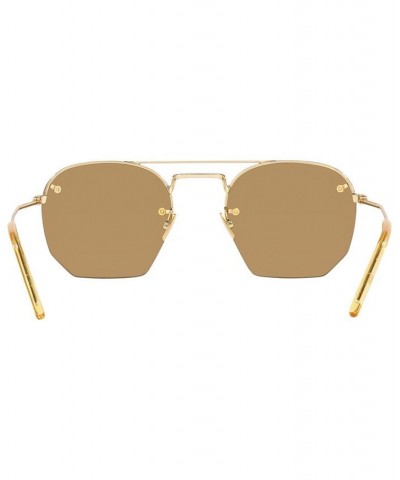 Unisex Sunglasses YS00027452-X Gold-Tone/Brown $116.15 Unisex