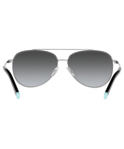 Tiffany Women's Polarized Sunglasses TF3074 59 SILVER/POLAR GREY GRADIENT $47.96 Womens