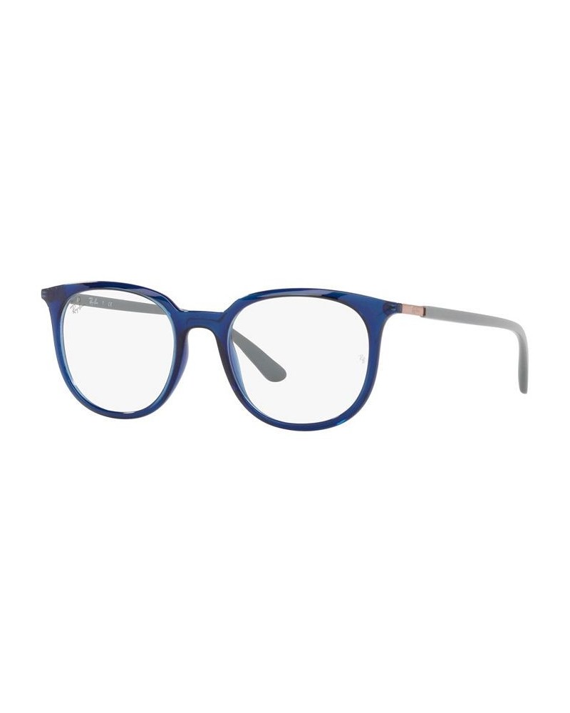 RX7190 Unisex Square Eyeglasses Transparent Gray $39.76 Unisex