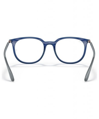 RX7190 Unisex Square Eyeglasses Transparent Gray $39.76 Unisex