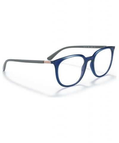 RX7190 Unisex Square Eyeglasses Transparent Gray $39.76 Unisex