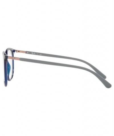 RX7190 Unisex Square Eyeglasses Transparent Gray $39.76 Unisex