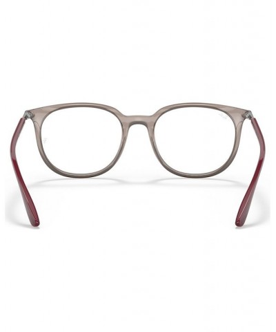 RX7190 Unisex Square Eyeglasses Transparent Gray $39.76 Unisex