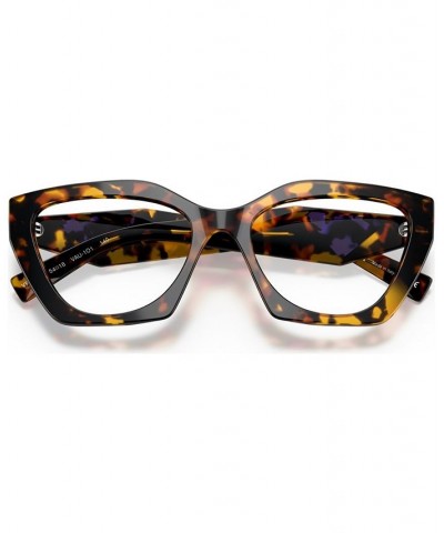 Women's Irregular Eyeglasses PR09YV54-O Teal Tortoise $67.86 Womens