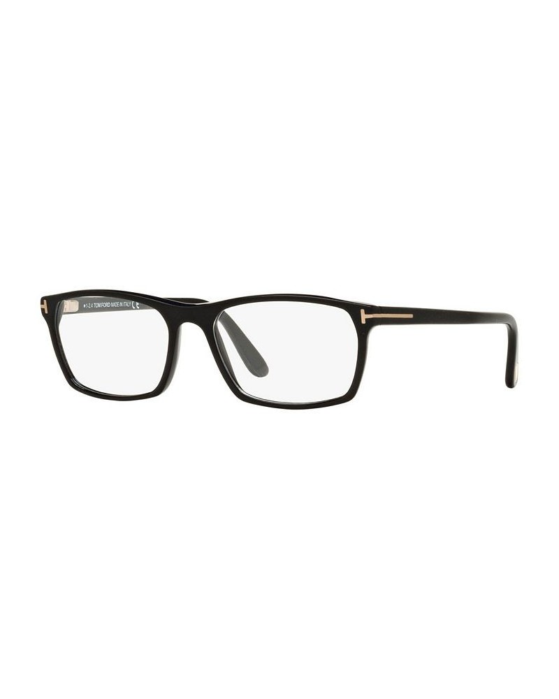 TR000539 Men's Rectangle Eyeglasses Black $58.20 Mens