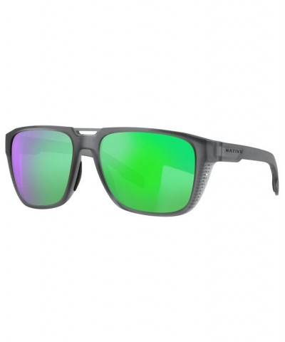 Native Men's Polarized Sunglasses XD9038 Mammoth 57 Matte Black $16.56 Mens