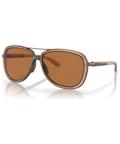 Women's Polarized Sunglasses Split Time Matte Sepia $64.96 Womens